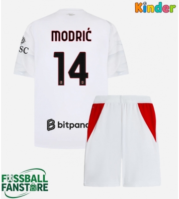 AC Milan Luka Modric #14 Replik Auswärtstrikot Kinder 2026-27 Kurzarm (+ Kurze Hosen)